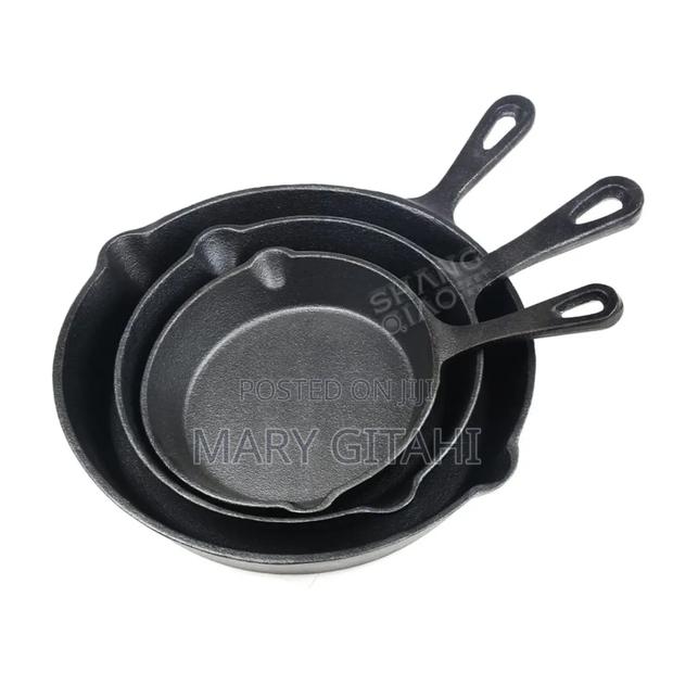 3pcs Set Non-Stick Cast Iron Pan - main view