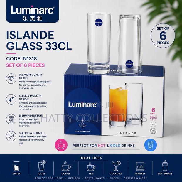 6 PCS Luminarc Glass Set - main view