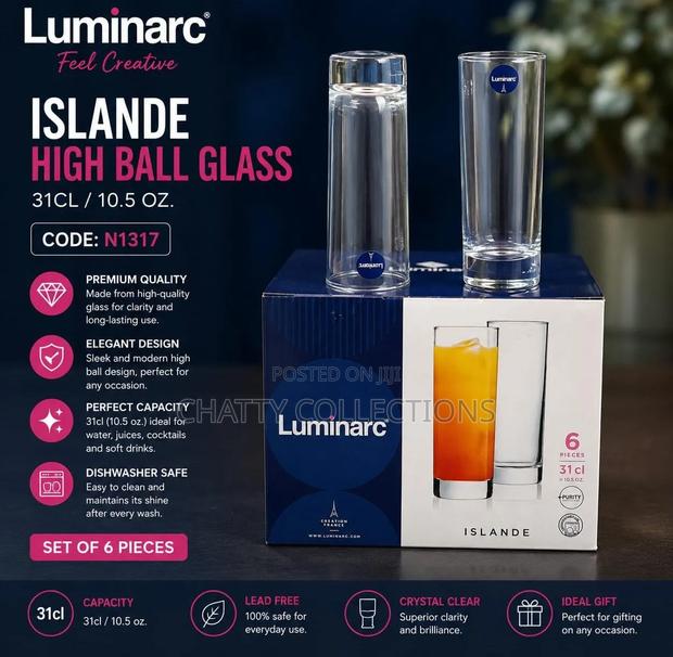 6 PCS Luminarc Glass Set - thumbnail 2