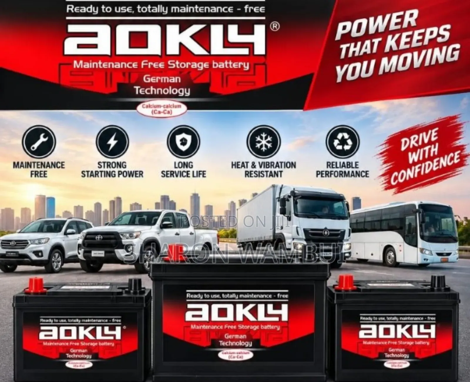 Powerful Aokly N100 Battery/Aokly N100 Maintenance Free Battery