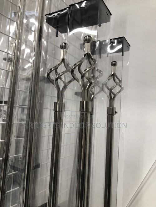 Classic Bronze Finish Double Window Curtain Pole - thumbnail 2