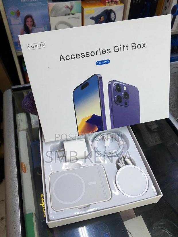 4 in 1 Accessories Gift Box Set for iPhone Mobile - thumbnail 2