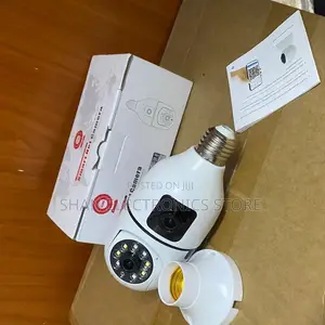 Dual Lens V380 Pro Smart BulbCCTV360°PanoramicWiFi PTZ Security Camera