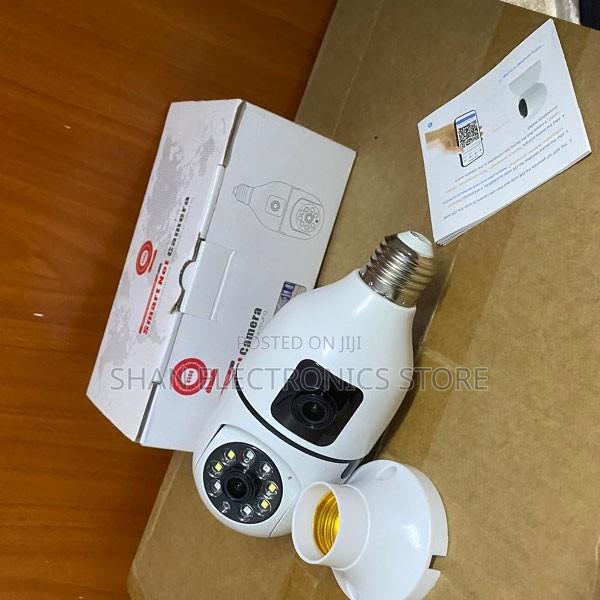 Dual Lens V380 Pro Smart BulbCCTV360°PanoramicWiFi PTZ Security Camera