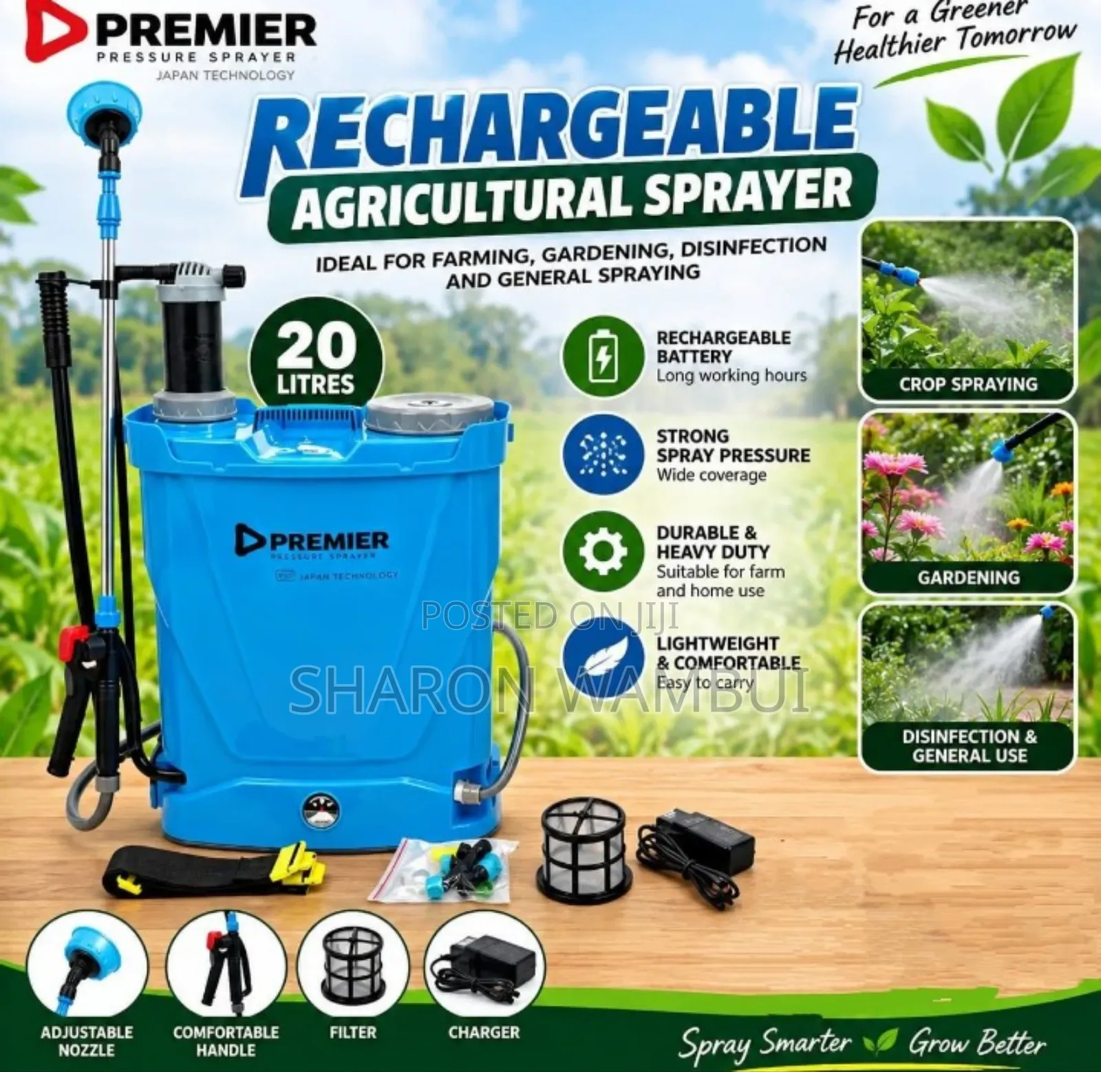 Premier 20L Rechargeable Agricultural Sprayer/20l Premier Sprayer