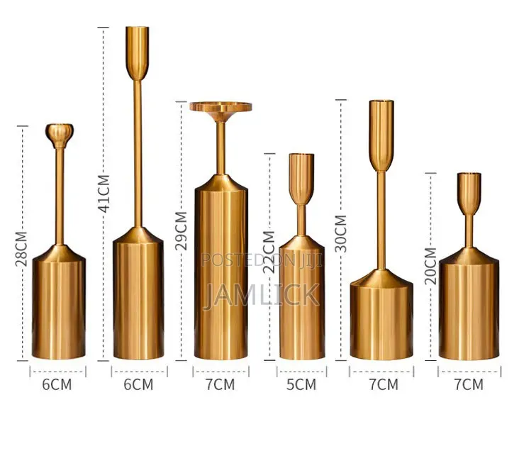 Luxury Gold Candle Holders – Cr