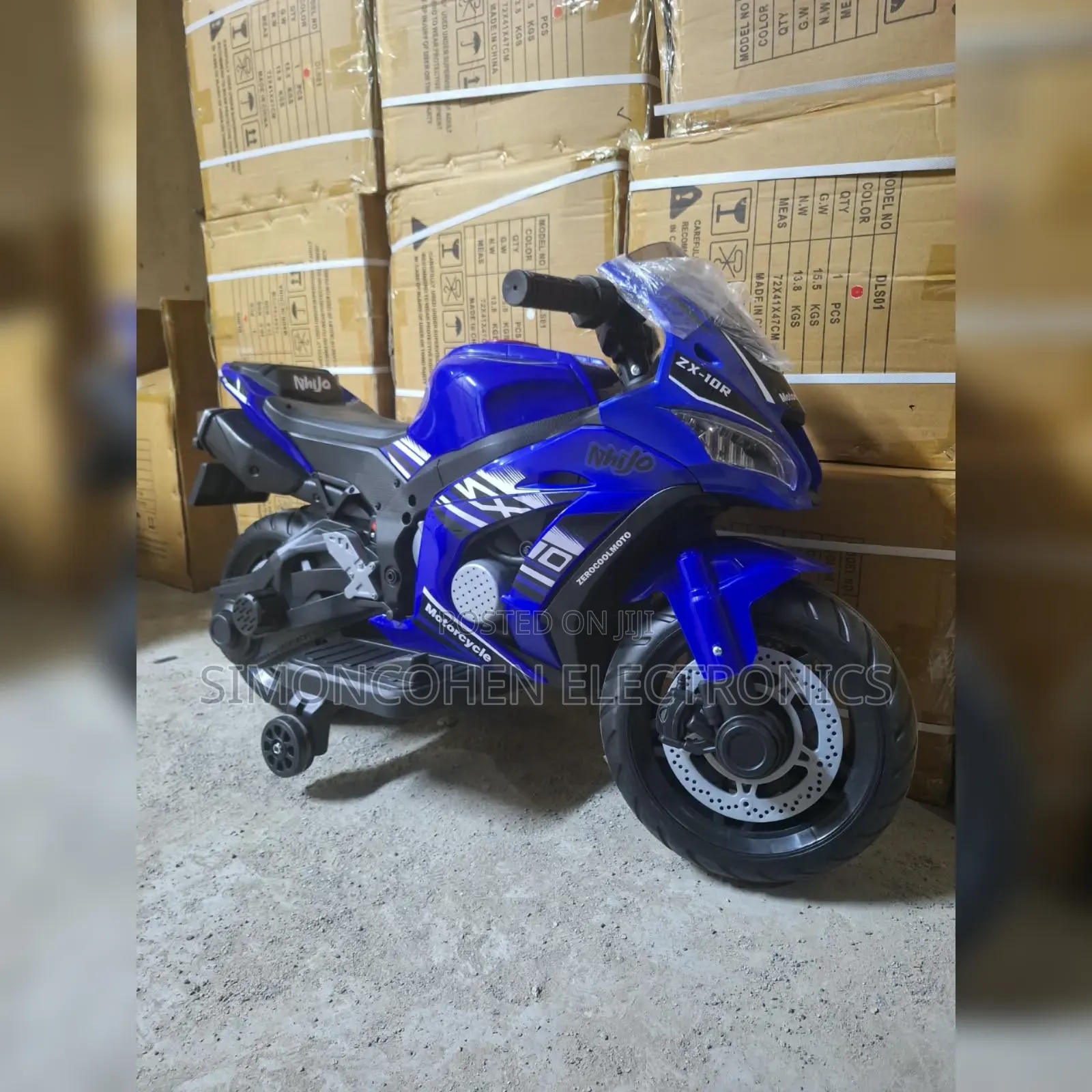 Kids Electric Motorbike With Rubber Wheels