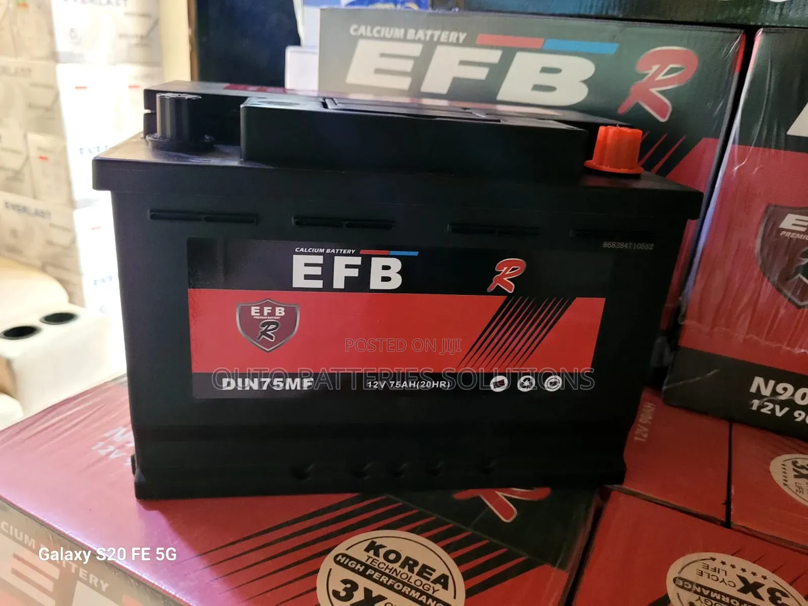 EFB Din 75 Mf Car Battery