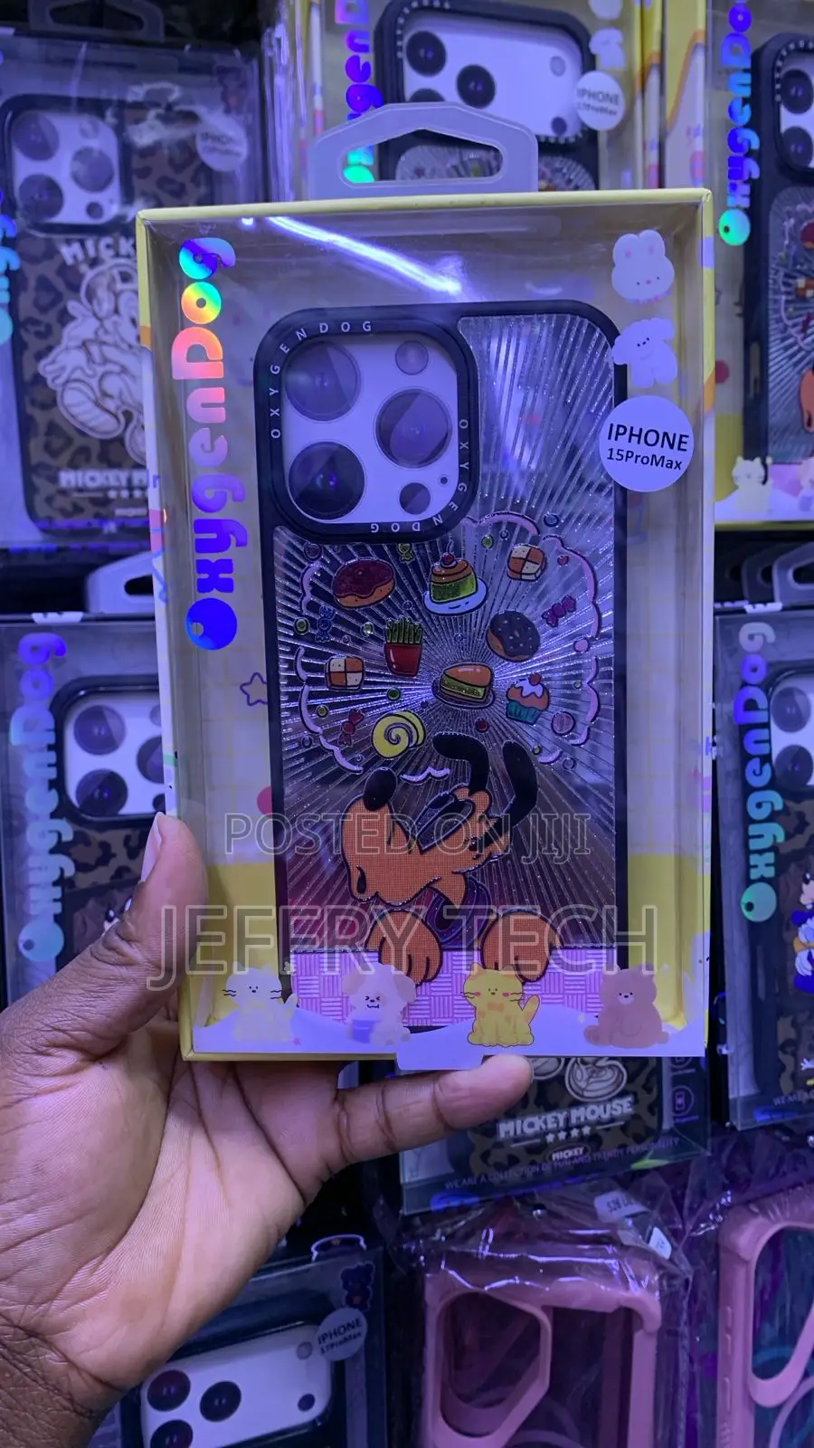 Oxygendog Coffee Robot Shockproof Case for the iPhone 15 Pro Max