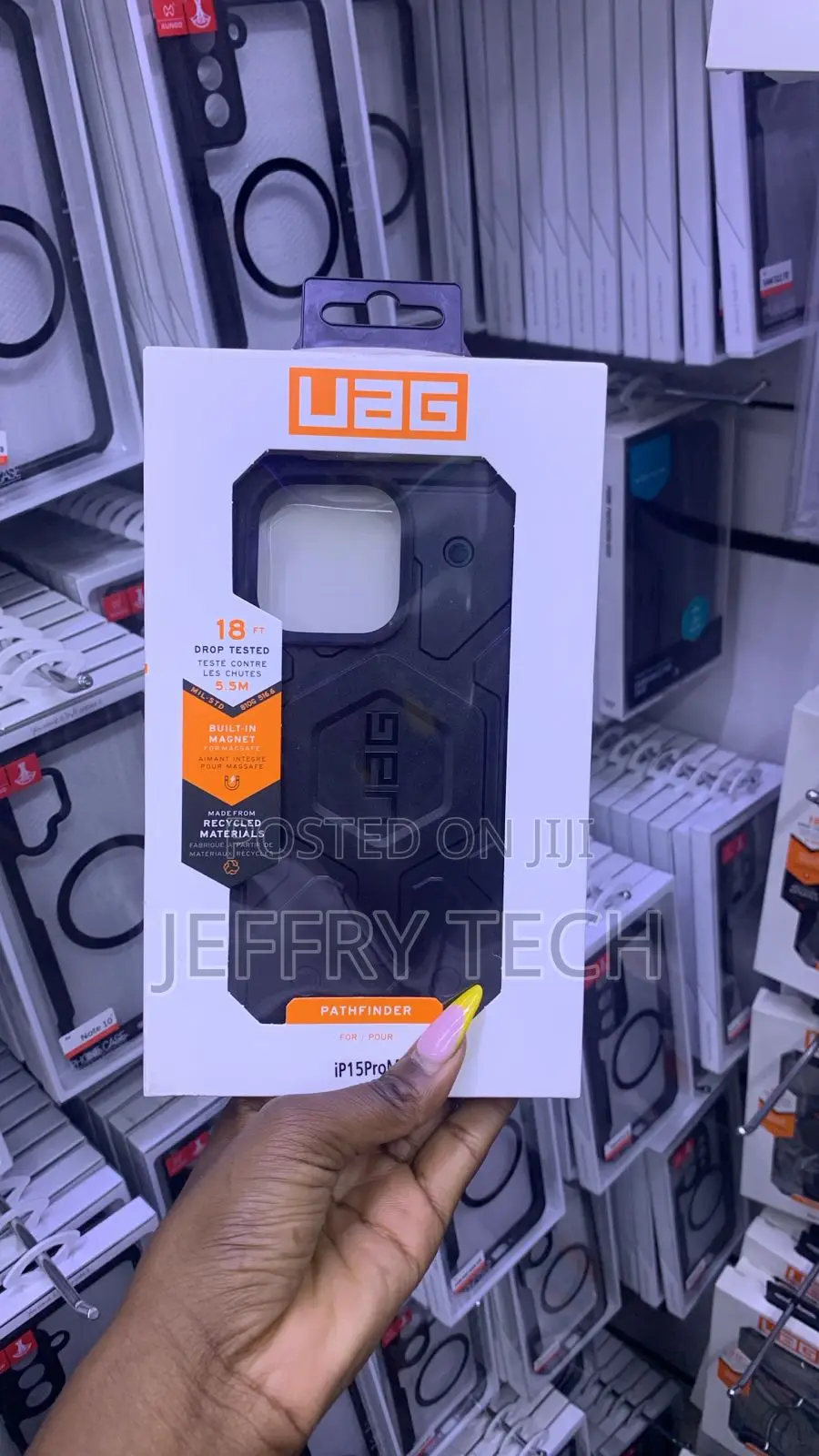 Urban Armor Gear (UAG) MagSafe Case for the iPhone 15 Pro in Black