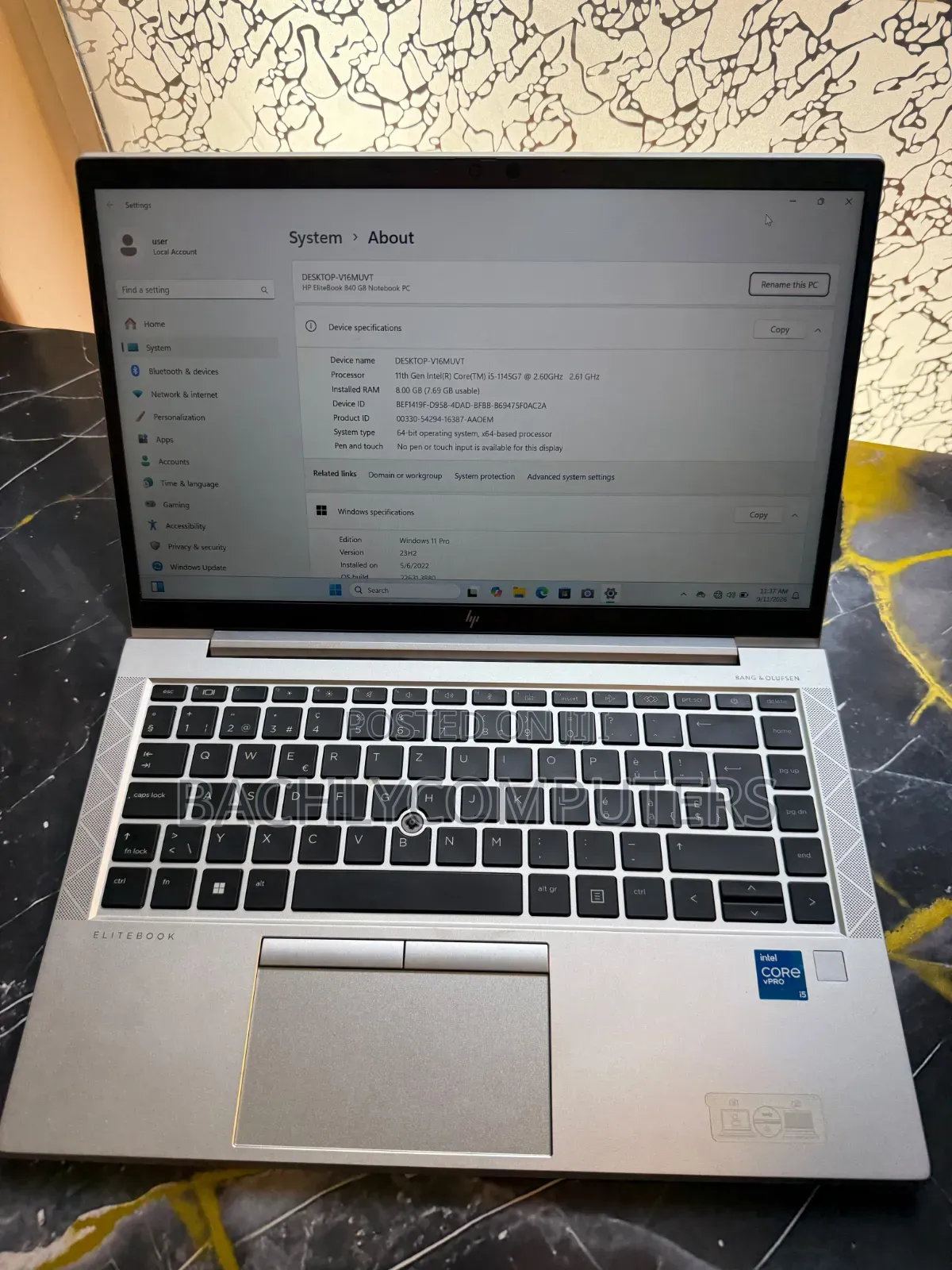 Laptop HP EliteBook 840 G8 8GB Intel Core i5 SSD 256GB
