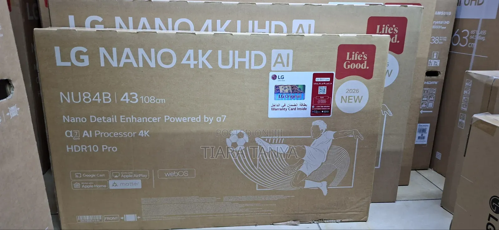 5% Welcome discountNew
43 Inch LG NANO AI NU84 Smart TV 2026