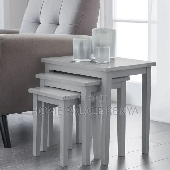 Coffee Table; Modern Wooden Nesting Tables for Living Room Interiors