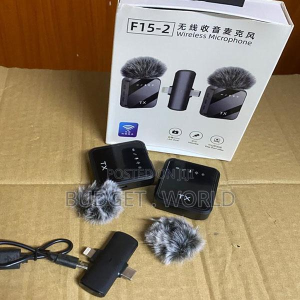 Portable Rechargeable HandheldF15-2 Wireless Mic iPhone/Android/Type C