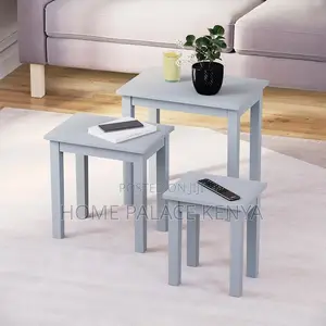 Coffee Table; Modern Wooden Nesting Tables for Living Room Interiors