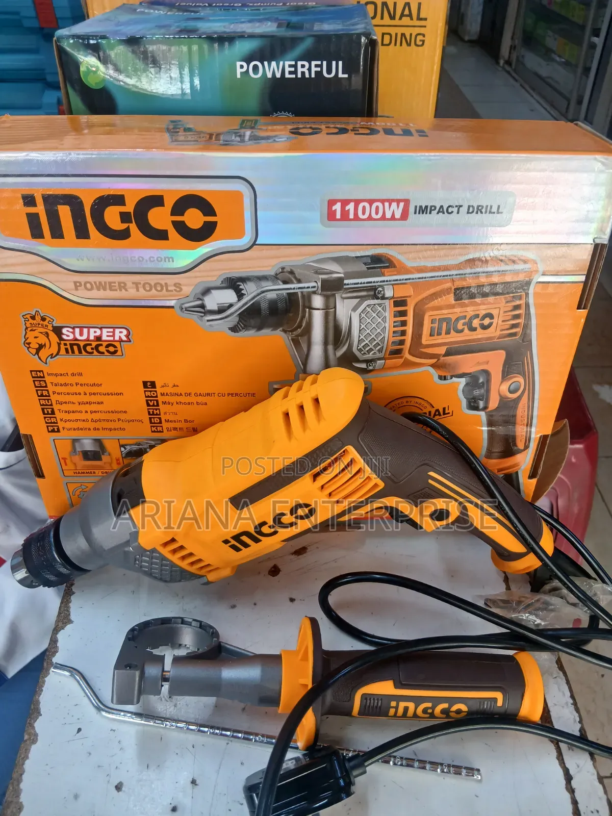 Corded Ingco 1100w Impact Drill