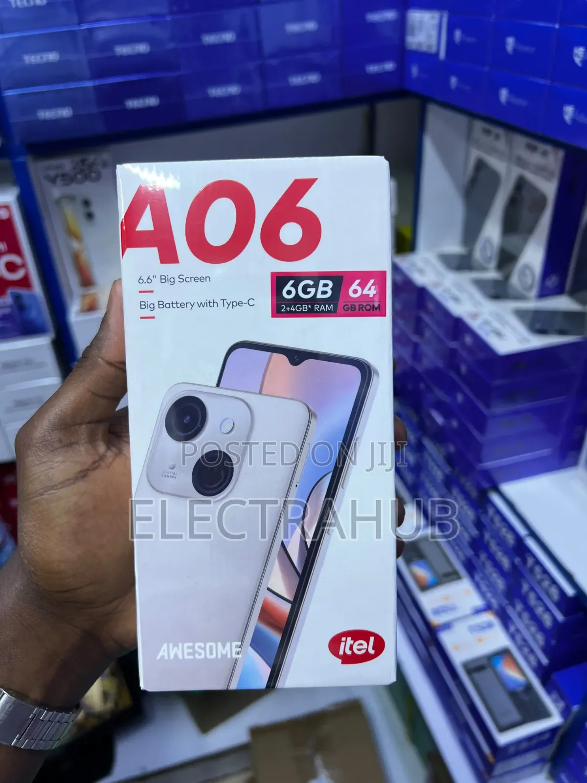 New Itel A06 64 GB Black