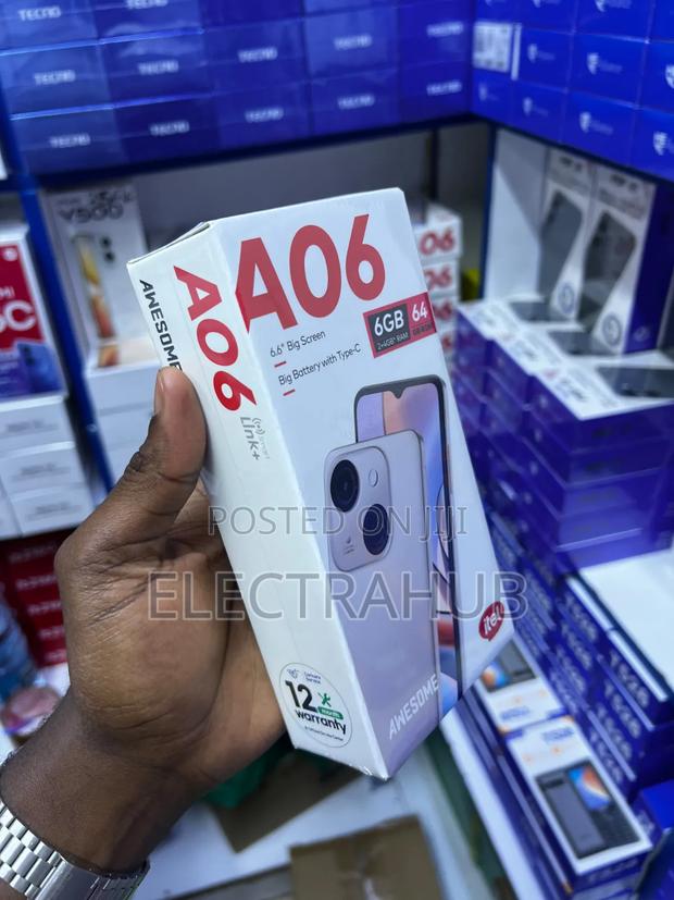 New Itel A06 64 GB Black - thumbnail 2
