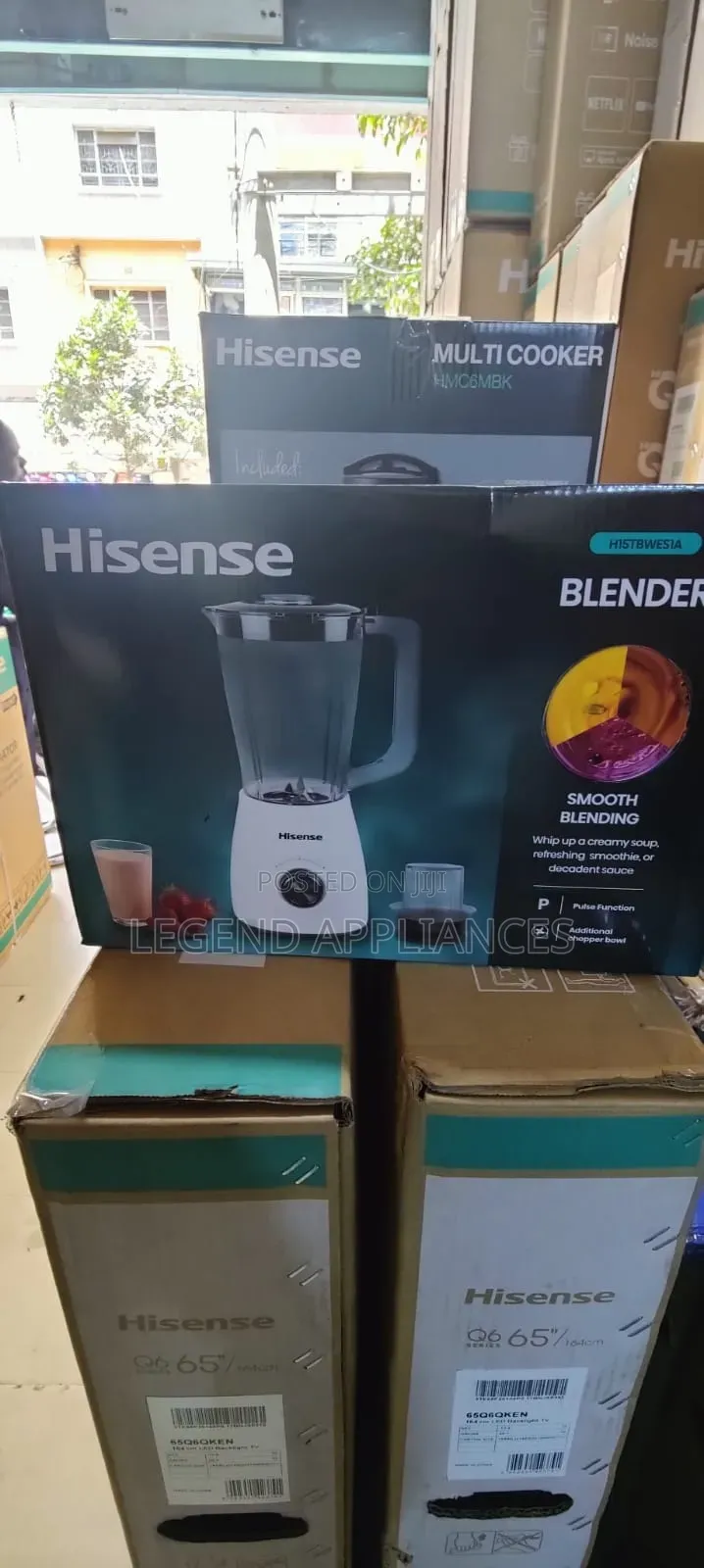 Hisense 1.5L, 2 in 1, 500 Watts Blender With Grinder