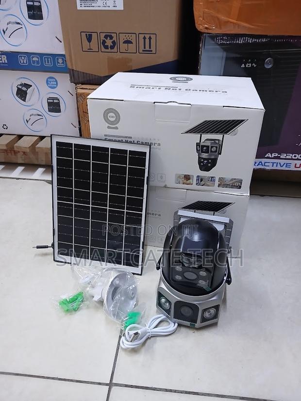 4G Dual Lens Solar CCTV PTZ Camera V380 Pro Security Camera