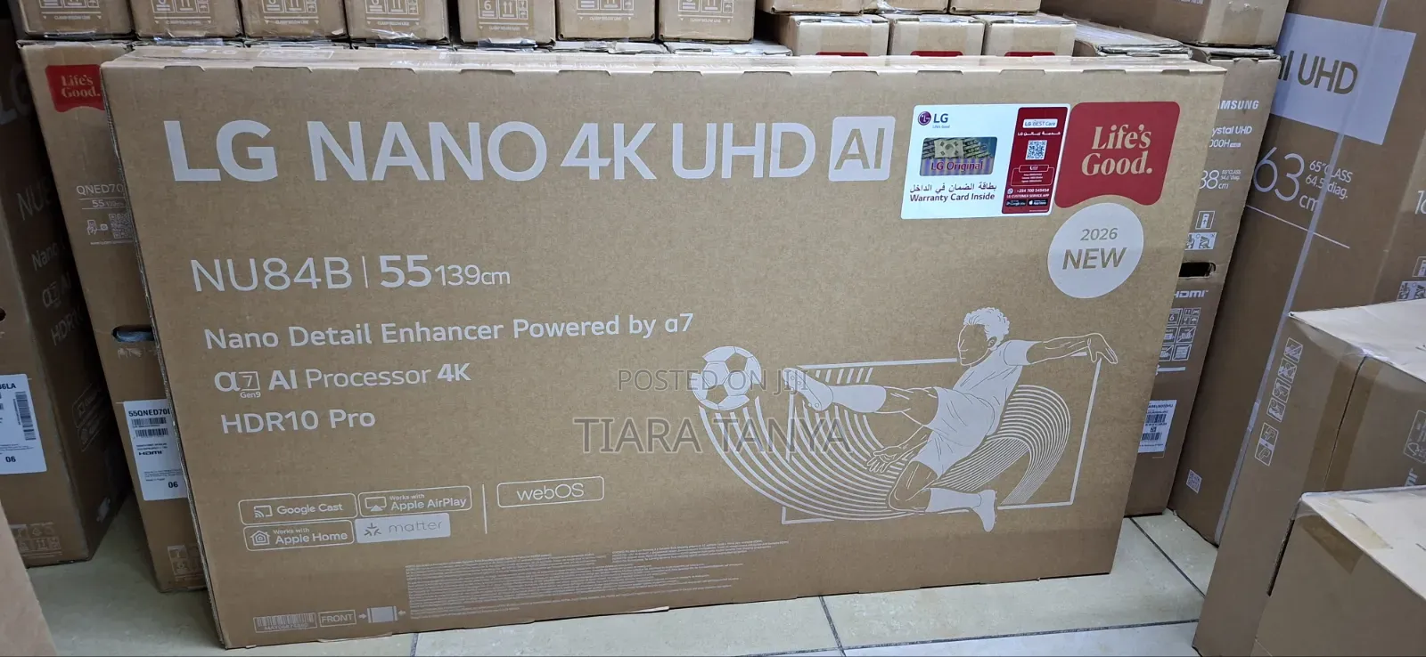 LG 55NU840B6LA NANO Smart TV 55 Inch Resolution Built-in Receiver