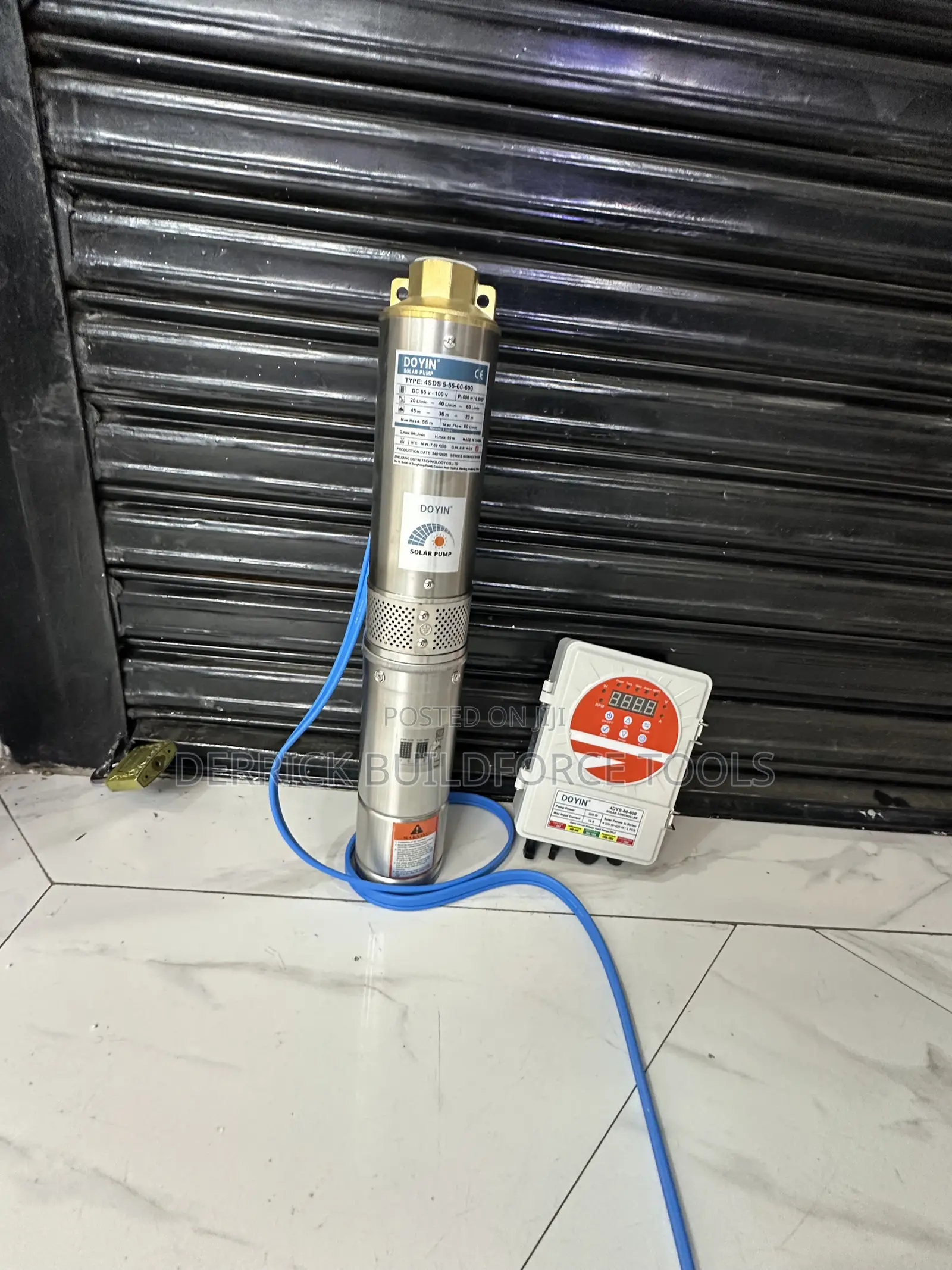 Doyin 0.8Hp DC Solar Submersible Water Pump