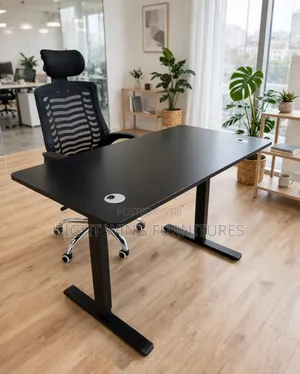 Electric Height Adjustable Desk 120cm×60cm+office Headrest Chair