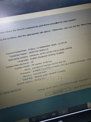 Laptop HP 15-da2933nia 8GB Intel Core i3 HDD 500GB