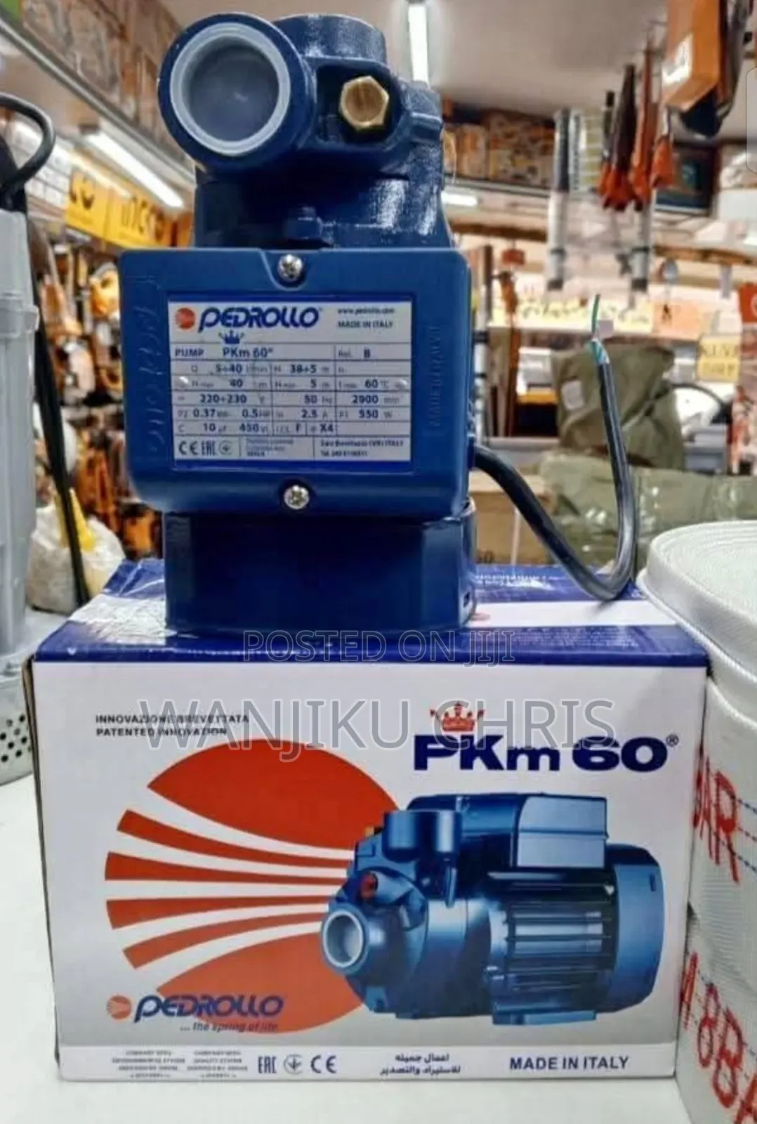 Pedrollo Water Pump 0.5hp, Pkm60
