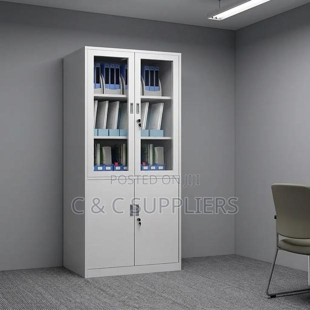 2-Door Lockable Storage Cabinet
