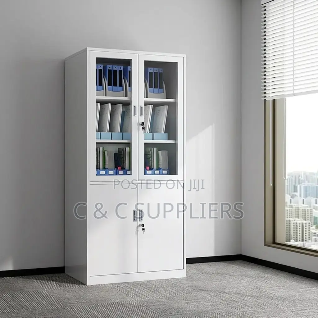 2-Door Lockable Storage Cabinet