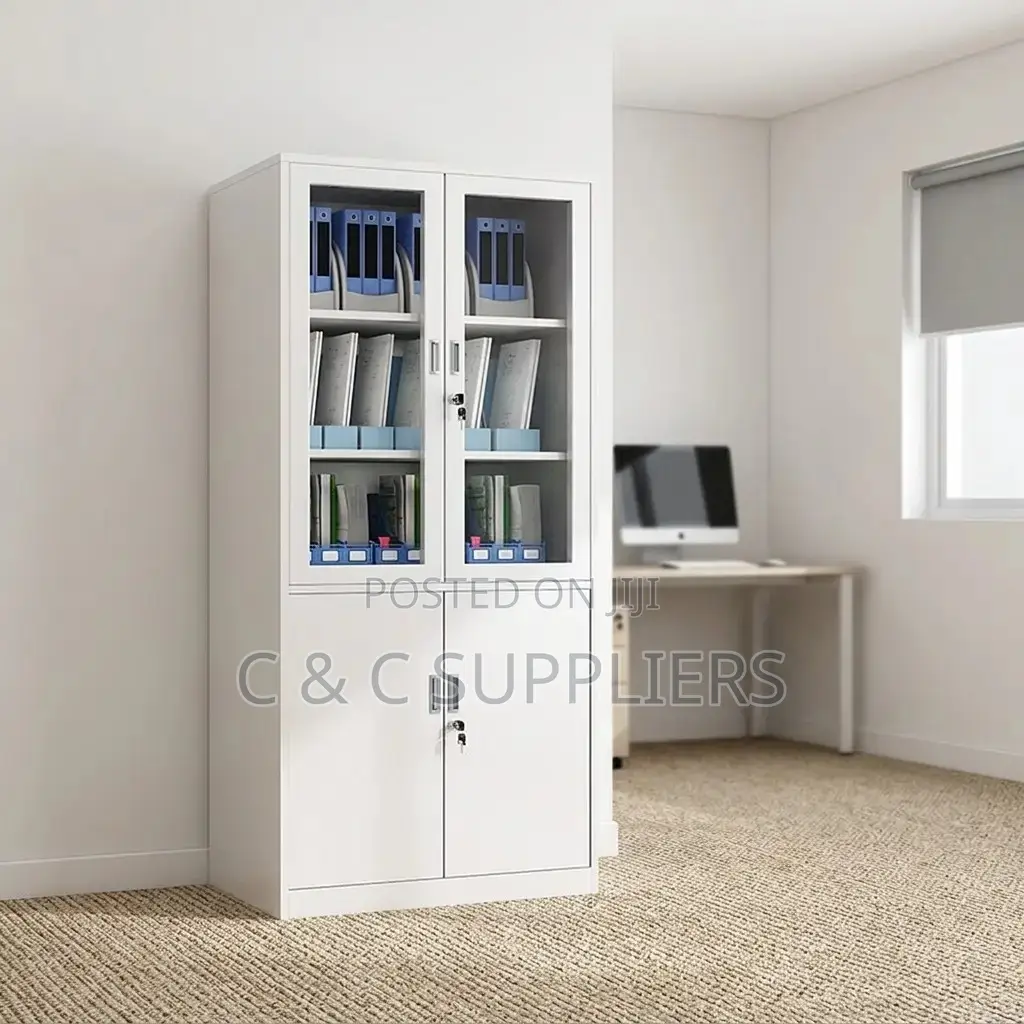 2-Door Lockable Storage Cabinet