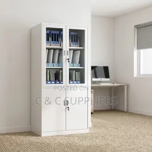 2-Door Lockable Storage Cabinet