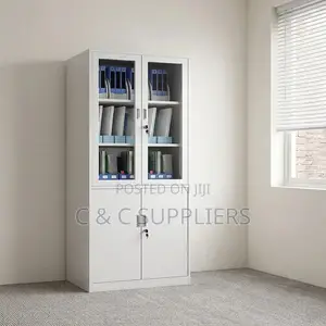 2-Door Lockable Storage Cabinet