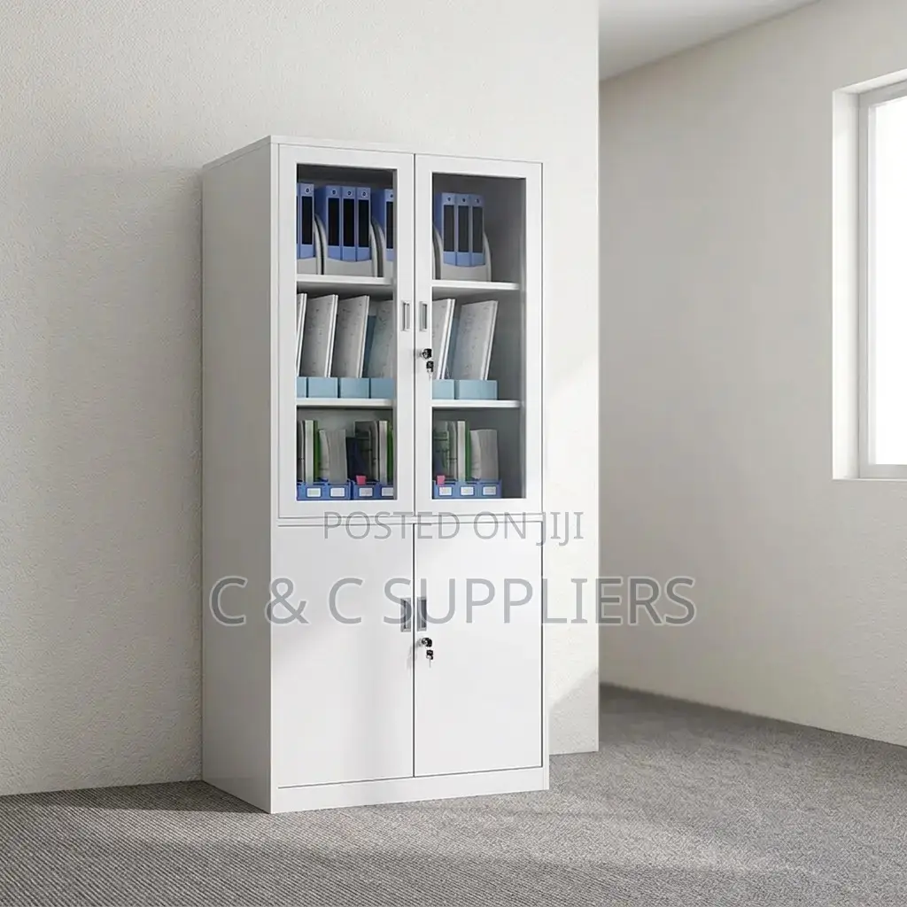 2-Door Lockable Storage Cabinet