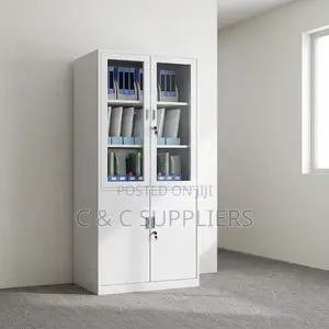 2-Door Lockable Storage Cabinet