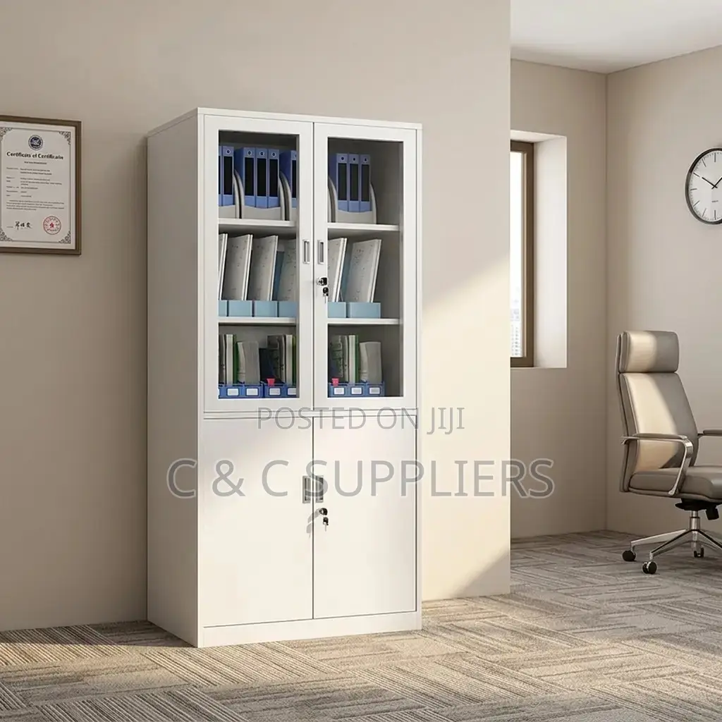 2-Door Lockable Storage Cabinet