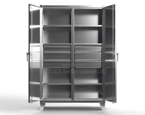 Stainless Steel Kitchen or Storage Cabinet