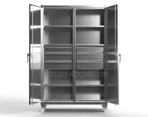 Stainless Steel Kitchen or Storage Cabinet