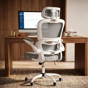 White Mesh Secretary Chair.