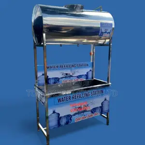 Water Refilling Station With Storage Stainless Steel Tank Cap. 500l