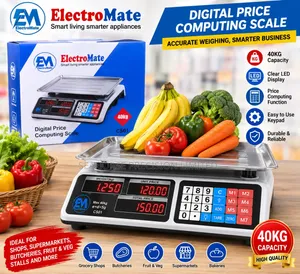  ElectroMate CS01 40KG Digital Price Computing Scale