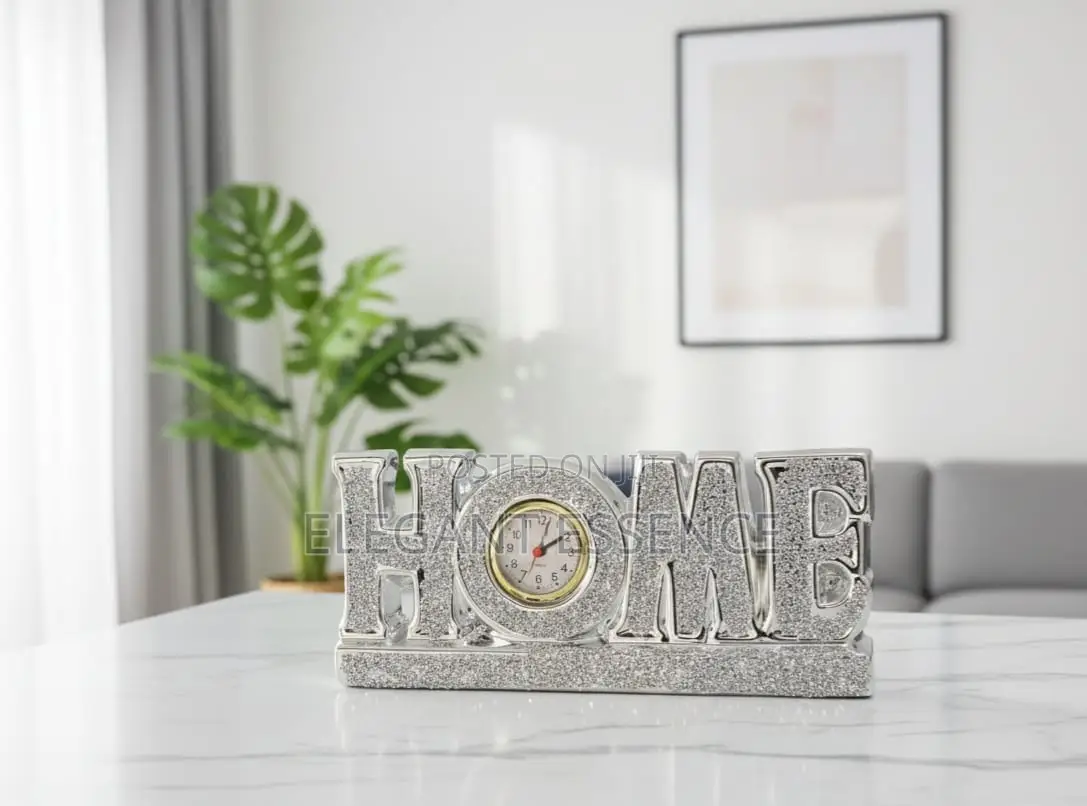 *LOVE Tabletop Clock Sparkling Decorative Timepiece*