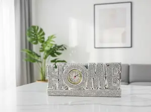 *LOVE Tabletop Clock Sparkling Decorative Timepiece*