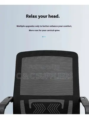 Non Adjustable Mesh Visitor's Chair.
