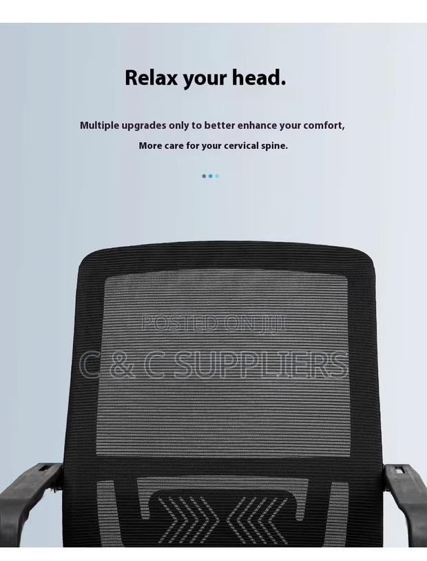 Non Adjustable Mesh Visitor's Chair. - thumbnail 5