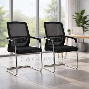 Non Adjustable Mesh Visitor's Chair.