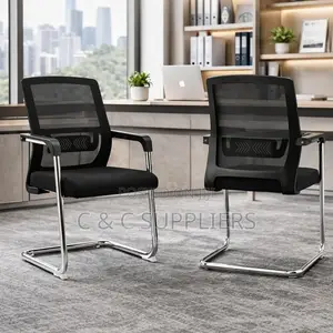 Non Adjustable Mesh Visitor's Chair.