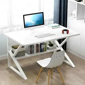 Study Desk With Built-in Bookshelf