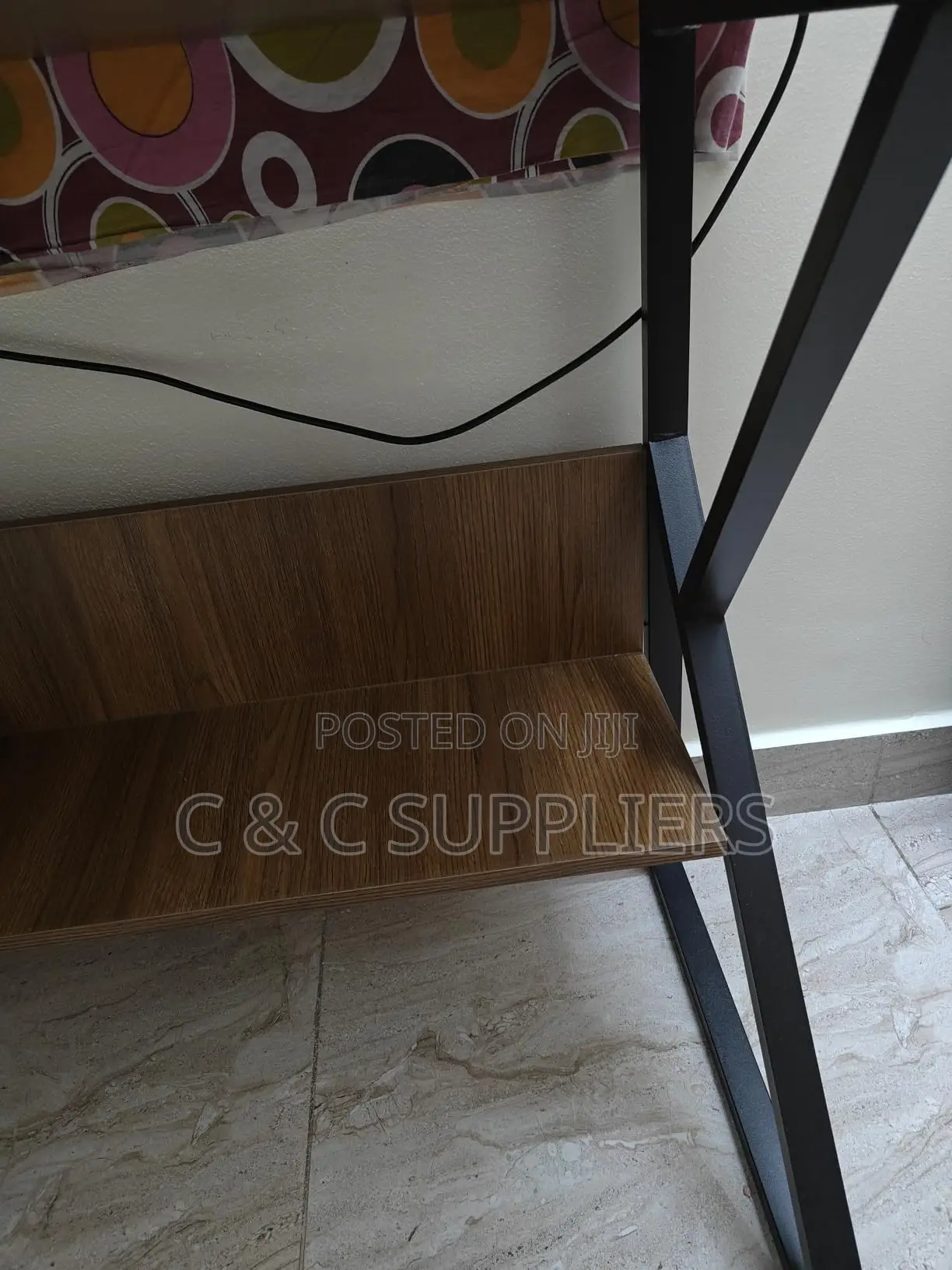 Study Desk With Built-in Bookshelf